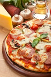 Pinsa Salami e Funghi